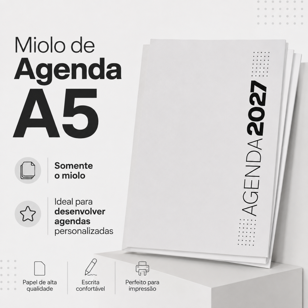 Miolo de agenda 2027 (Tamanho A5)